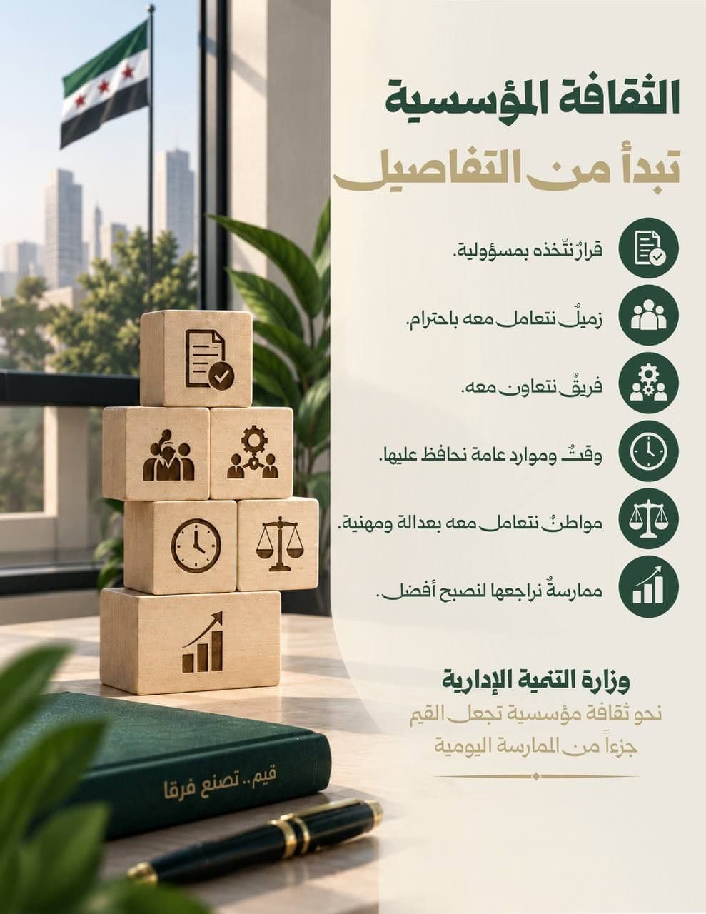 الثقافة المؤسسية... قيم تُترجم إلى ممارسة